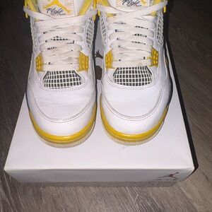 Jordan Kids Shoes in White and Yellow
